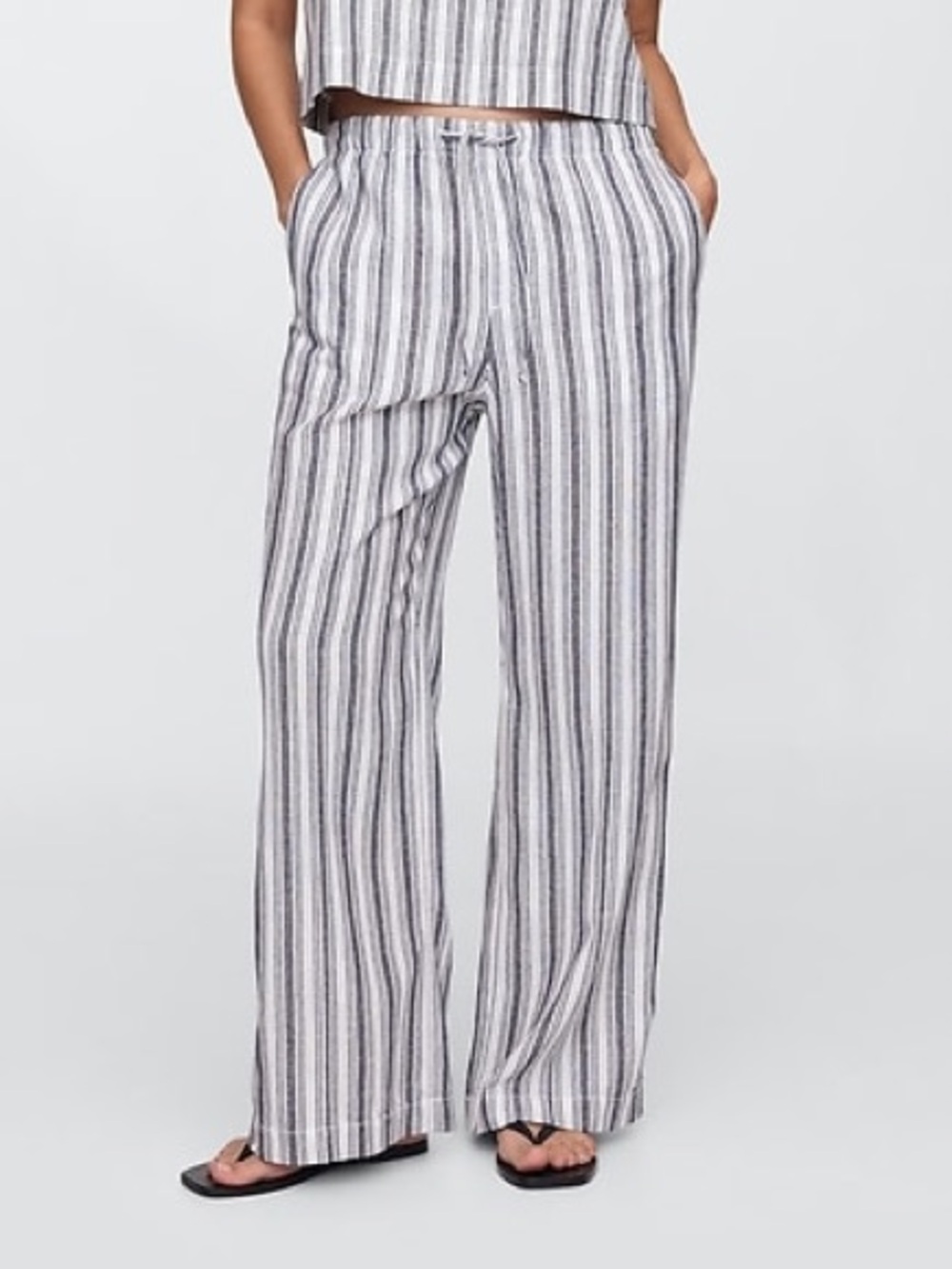 Gap Striped Linen Pants